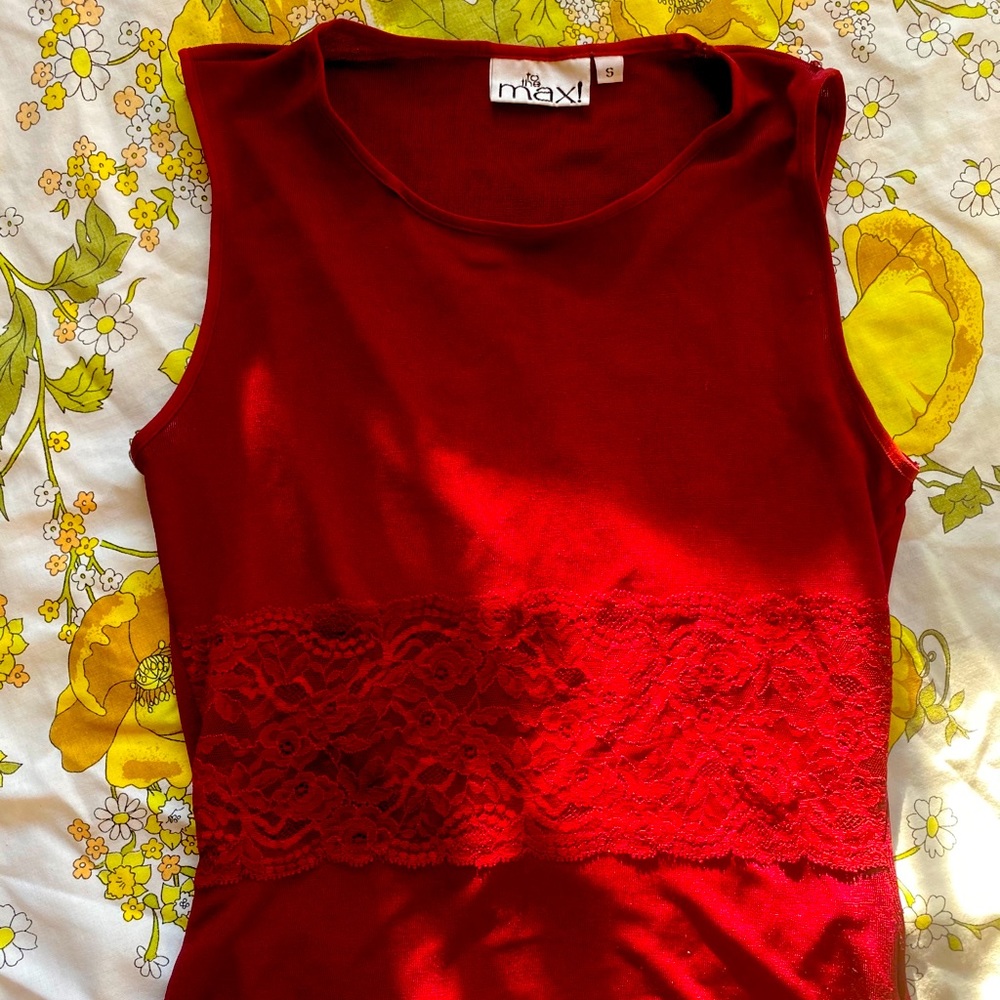 VINTAGE To the max lace tank